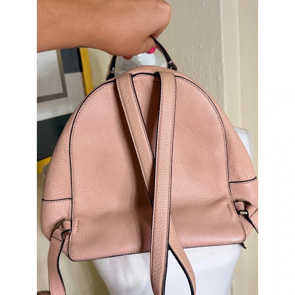Kate Spade New York Pink Pebbled Leather Mini Backpack Bag WKRU5984